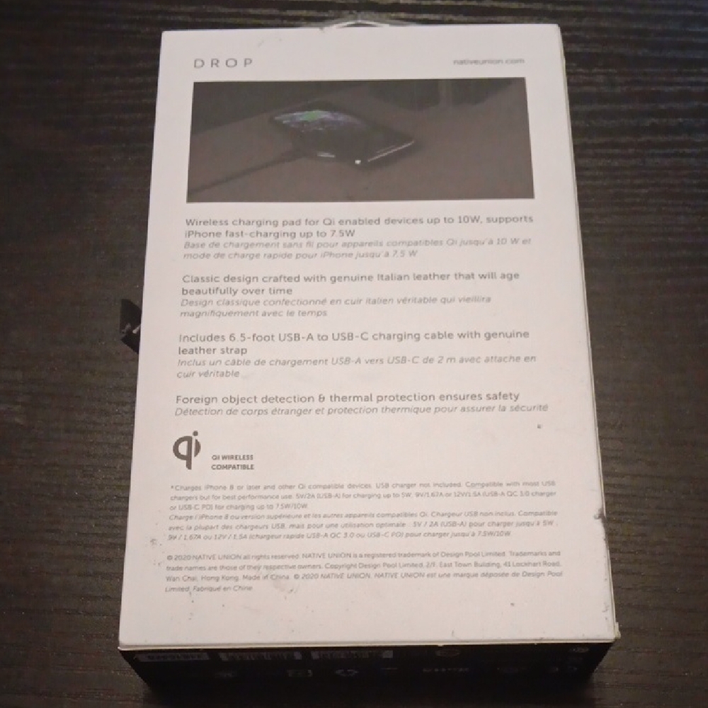Native Union Drop Wireless Charger NIB - Gray - Picture 2 of 2